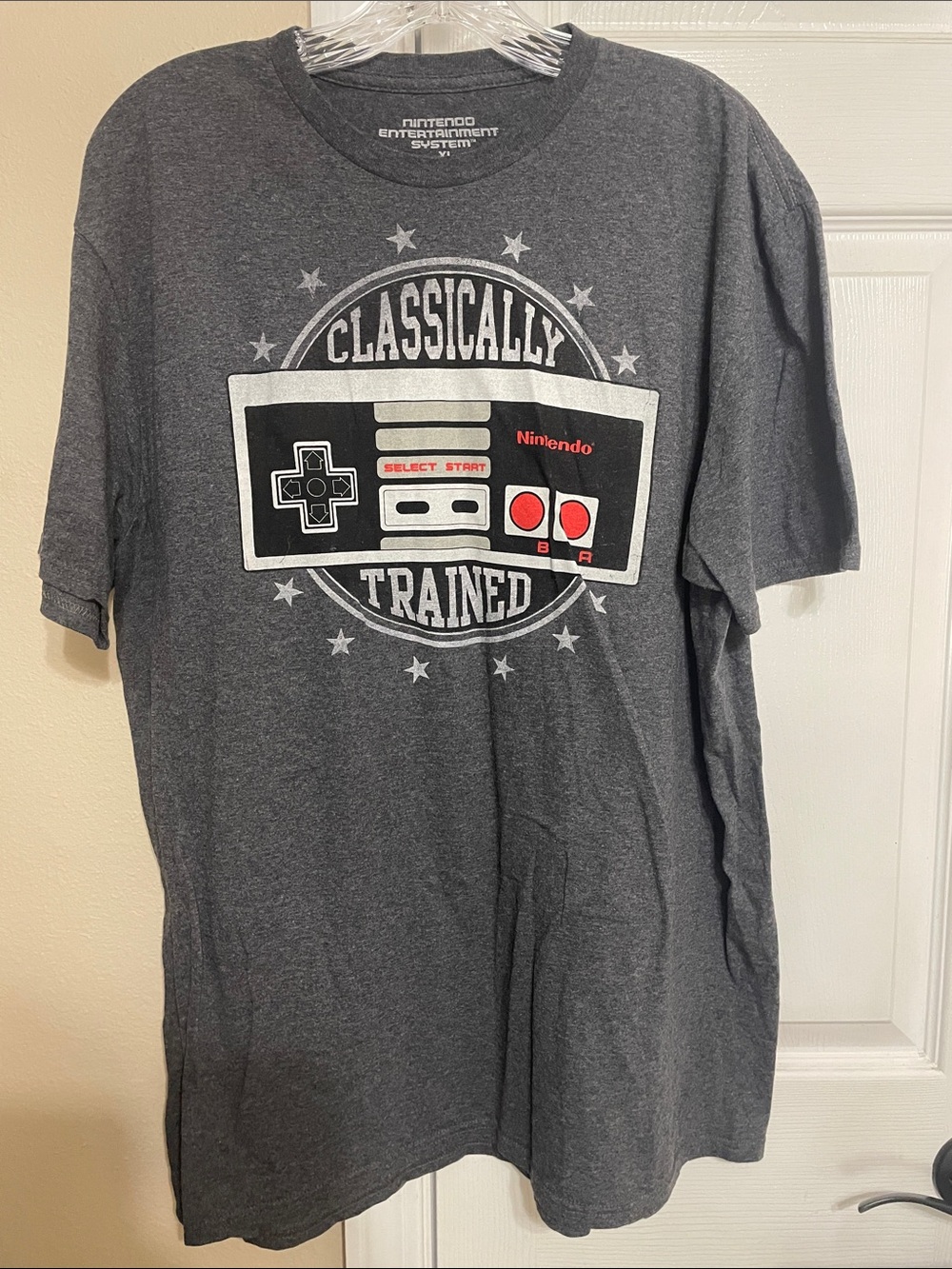 Nintendo Entertainment System Size XL Gray Graphic T Shirt
